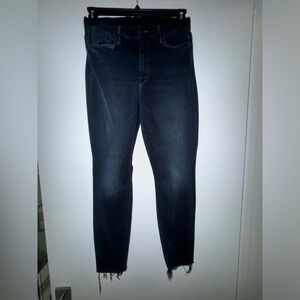 Mother Dark Wash Skinny Jeans